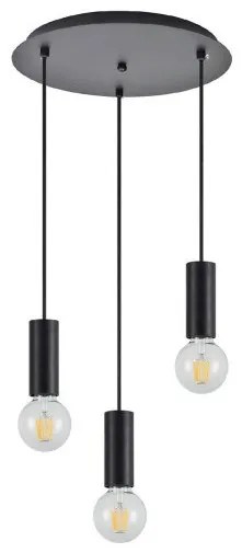 Κρεμαστό Φωτιστικό Οροφής Μέταλλο ADEPT TUBE H300 Φ35 Homelighting-77-8480-Μαύρο 77-8480