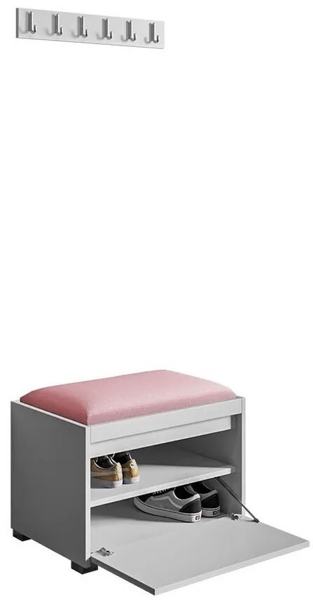 Σετ διαδρόμου Trenton 132, 65x34cm, 17 kg, Ταπισερί, Πλαστικοποιημένη μοριοσανίδα, Εντοιχισμένη, Τοίχου | Epipla1.gr