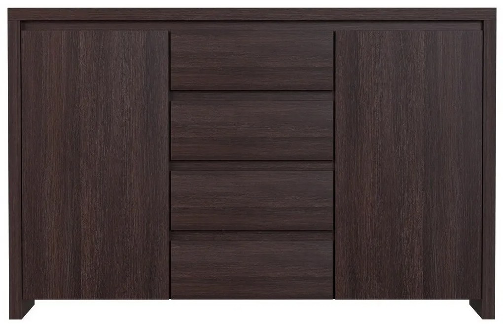Σιφονιέρα Boston E103, Wenge, Με συρτάρια και ντουλάπια, 92x144x41cm