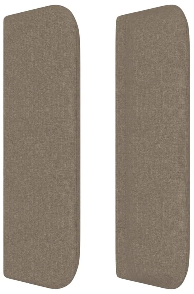 vidaXL Κεφαλάρι με Πτερύγια Taupe 203x16x78/88 εκ. Υφασμάτινο