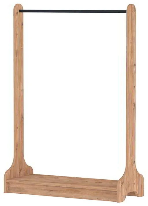 Έπιπλο εισόδου Belgum Megapap χρώμα pine oak 87,3x35x128εκ.