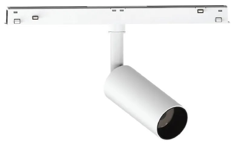 Σποτ Led Eiva VK/04604/TR/DA/W-B/W Για Μαγνητική Ράγα Λεπτή 48V Dali 3000K 711lm 7W CRI>90 IP20 ø3.6x8.5cm White-Black VKLed