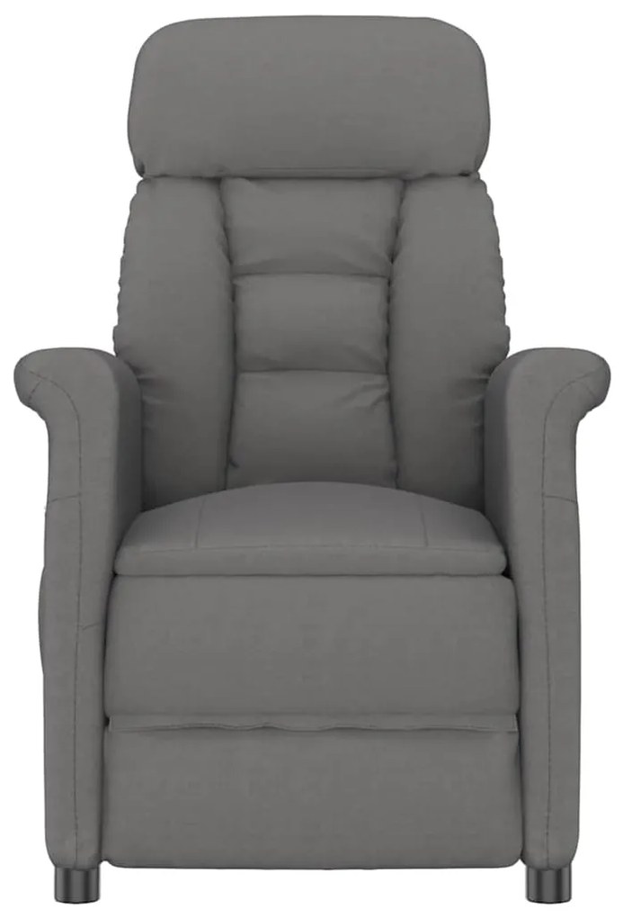 vidaXL Καρέκλα μασάζ Σκούρο γκρι 70.5 x 96.5 x 95 cm Πολυεστέρας
