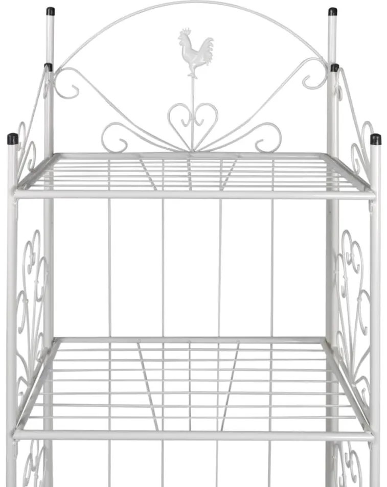 Λευκό τετράγωνο ράφι για φυτά