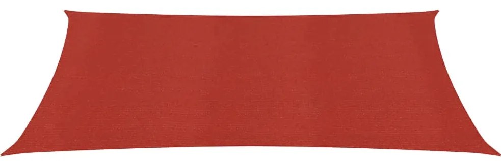 vidaXL Πανί Σκίασης Κόκκινο 3,5 x 5 μ. από HDPE 160 γρ/μ²