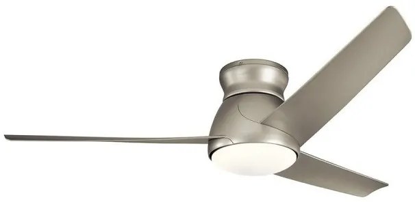 Ανεμιστήρας Οροφής 66,4W Φωτιστικό LED 10W IP44 Τηλεχειριστήριο Eris Elstead Lighting-KLF-ERIS-60-BN-Νίκελ Ματ KLF-ERIS-60-BN