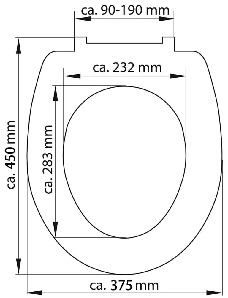 SCHÜTTE Κάθισμα Λεκάνης CARRIBEAN με Soft-Close &amp; Σχέδιο από Duroplast - Πολύχρωμο