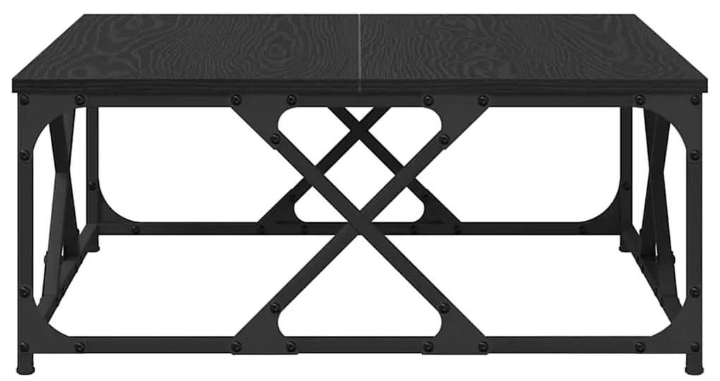 vidaXL Τραπεζάκι σαλονιού Μαύρη Οξυά 70 x 70 x 30 cm