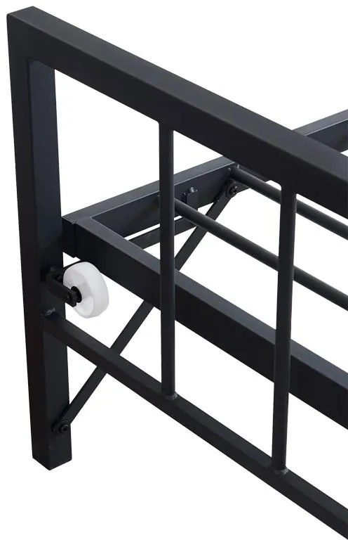 Καναπές - Κρεβάτι Remmie Μέταλλο Μαύρο 198x94x86 εκ. 198x94x86 εκ.