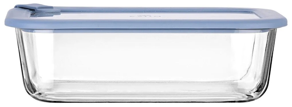 ESTIA ΦΑΓΗΤΟΔΟΧΕΙΟ COLORSEAL ΓΥΑΛΙΝΟ 1520ml 23.5x17.8x7.6cm ΜΕ ΚΑΠΑΚΙ ΣΙΛΙΚΟΝΗΣ ΜΠΛΕ