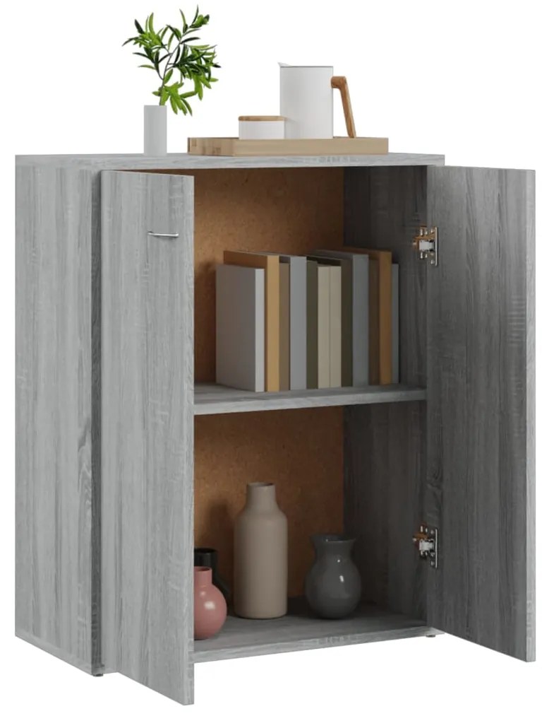 vidaXL Ντουλάπι Γκρι Sonoma 60x30x75 εκ. από Επεξεργασμένο Ξύλο