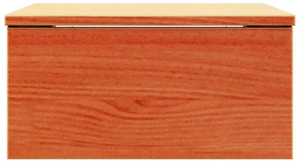 vidaXL Κομοδίνο Καφέ κεριού 37 x 35 x 18.5 εκ Μασίφ ξύλο πεύκου