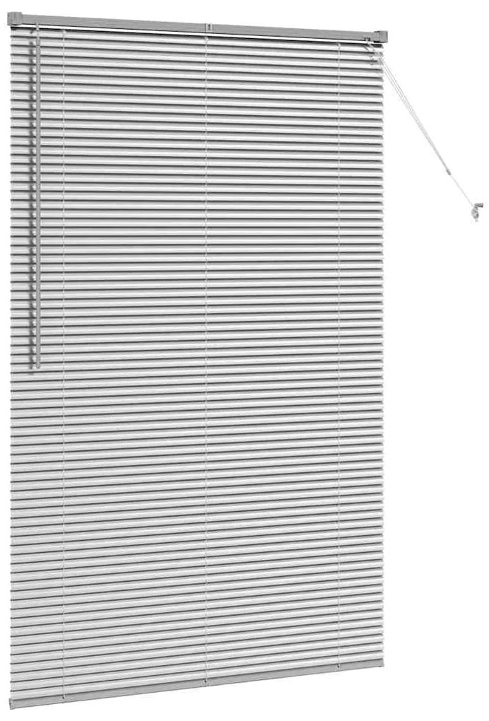 vidaXL Ρολό Παραθύρου με κουρτίνες Ασημί Αλουμίνιο