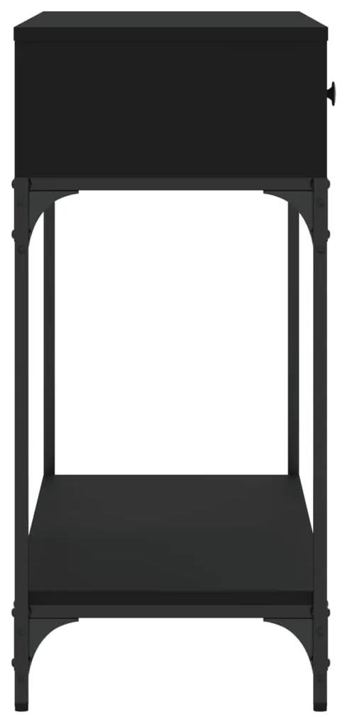 vidaXL Τραπέζι Κονσόλα Μαύρο 100 x 34 x 75 εκ. από Επεξεργ. Ξύλο