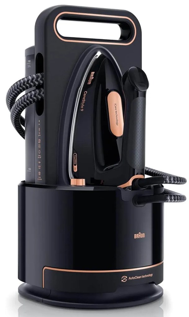 Σύστημα σιδερώματος Braun CareStyle 9 IS9090BK με ισχύ 2700W, πίεση 9bar και χωρητικότητα 2L