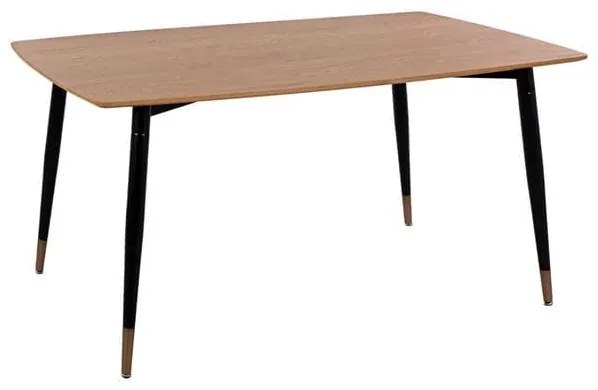 Τραπέζι Natural - Black HM8554.01 160x90x74Υ εκ. Metal,Wood