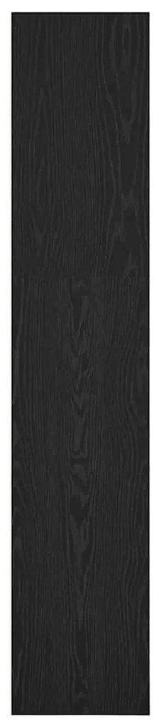 vidaXL Βιβλιοθήκη Μαύρη δρυς 40 x 30 x 152 εκ. Επεξεργασμένο ξύλο