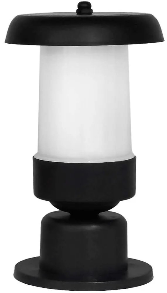 Φωτιστικό Δαπέδου 32-0145 D-08E E/27 Led Φ14x24,5cm Black-White Heronia