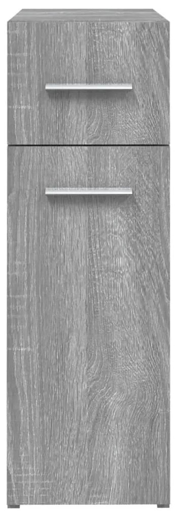 vidaXL Συρταριέρα Γενικής Χρήσης Γκρι Sonoma 20x45,5x60 εκ. Επεξ. Ξύλο