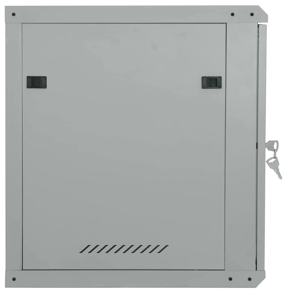 vidaXL Ντουλάπα δικτύου με αποθήκευση Γκρι 60 x 60 x 50 εκ Ατσάλι