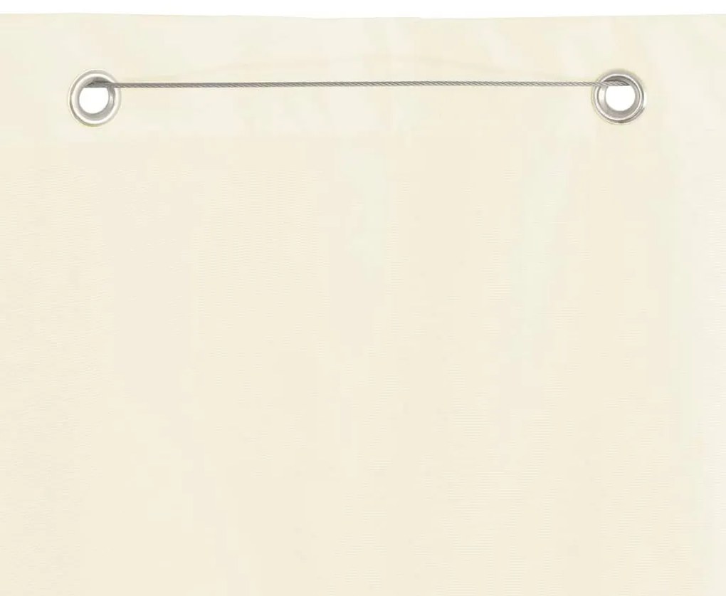 vidaXL Διαχωριστικό Βεράντας Κρεμ 160 x 240 εκ. Ύφασμα Oxford