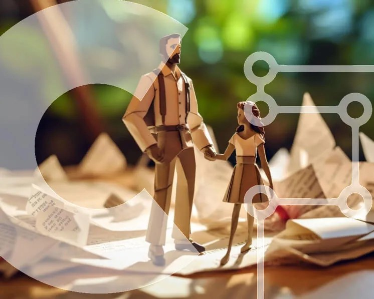 Intra Συλλεκτικό Ξύλινο Παζλ Plywood 4mm - Καλλιτεχνικές χάρτινες κούκλες σε σωρούς χαρτιών Σε Ξύλινο Κουτί - Διαστάσεις Puzzle: 10x10 cm – 25 κομμάτια