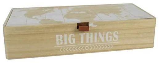 Κουτί διακοσμητικό ξύλινο &quot;Big Things&quot;  Υ5x23x10ε  τμχ.