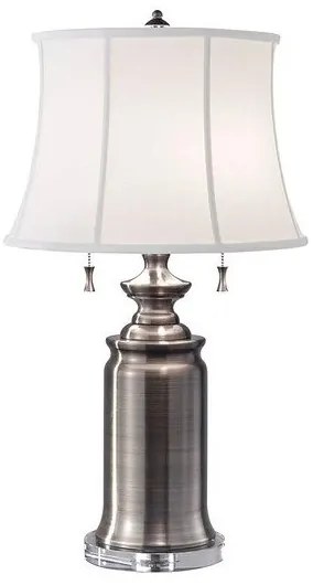 Επιδαπέδιο Φωτιστικό 2xE27  Λινό Αμπαζούρ  Stateroom Elstead Lighting FE-STATEROOM-TL-AN Νίκελ Ματ