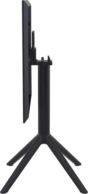 Τραπέζι Πτυσσόμενο Sky 60Χ60X74Εκ. Black Πολυπροπυλενίου