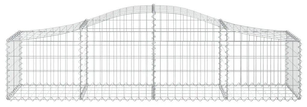 vidaXL Συρματοκιβώτια Τοξωτά 9 τεμ. 200x50x40/60 εκ. Γαλβαν. Ατσάλι