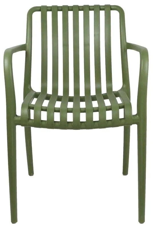 Καρέκλα - Πολυθρόνα Zoi pp σε σκούρη πράσινη απόχρωση 58.5x54x80 εκ. 58.5x54x80 εκ.