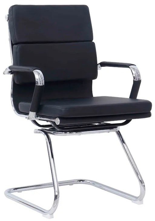 Intrahome Καρέκλα γραφείου επισκέπτη Tokyo Intrahome μαύρο pu 55.5x48x88εκ | SKU: INTRAPA-388111119