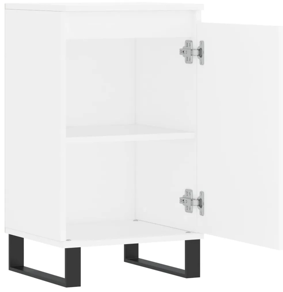vidaXL Ντουλάπια 2 τεμ. Λευκά 40 x 35 x 70 εκ. από Επεξεργασμένο Ξύλο