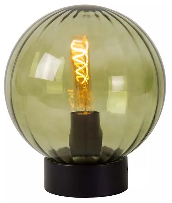 Φωτιστικό Επιτραπέζιο Lucide 45593-01-33 MONSARAZ Πράσινο (Green)|Μελί (Amber)
