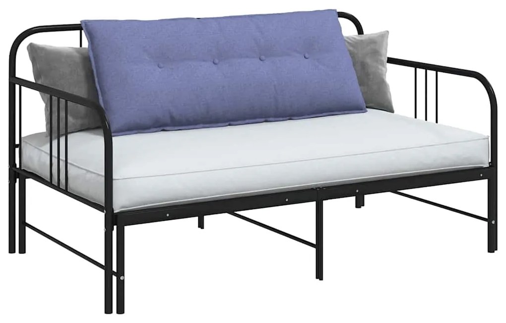 vidaXL Μαξιλάρι Πλάτης Μπλε τζην 120 x 19 x 50 εκ ύφασμα