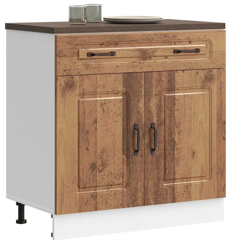 ντουλάπι βάσης κουζίνας Kalmar από Επεξεργασμένο Ξύλο