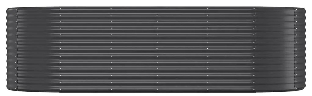 vidaXL Ζαρντινιέρα Ανθρακί 249x100x68εκ Ατσάλι με Ηλεκτρ. Βαφή Πούδρας