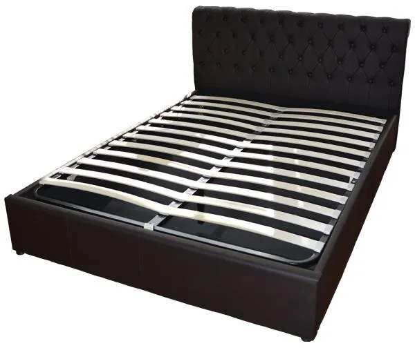 ΚΡΕΒΑΤΙ MONE  T.CHESTERFIELD ΜΕ ΑΠΟΘΗΚΕΥΤΙΚΟ ΧΩΡΟ ΚΑΦΕPU 150x200 εκ.