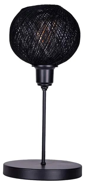 Επιτραπέζιο φωτιστικό Gaia pakoworld Ε27 μέταλλο μαύρο Φ22x30εκ