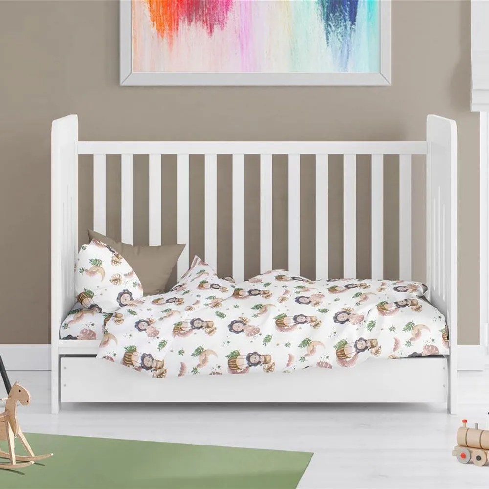 Σεντόνι Βρεφικό Lion 532 Beige DimCol Crib 80x110cm 100% Βαμβάκι