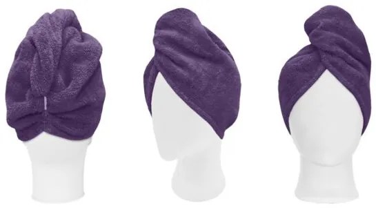Beauty Home Πετσέτα μαλλιών Turban Art 3408 Μωβ
