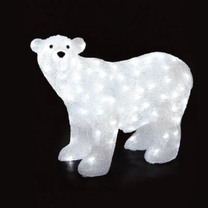 ACRYLIC BACK BEAR 240 LED ΛΕΥΚΑ IP44 97*42*75cm  30cm ΚΑΛ. ACA X082402229