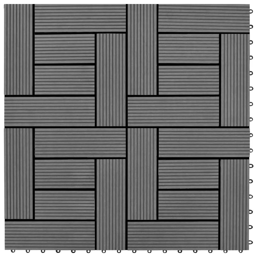 vidaXL Πλακάκια Deck 22 τεμ. Γκρι 30 x 30 εκ. 2 μ² από WPC