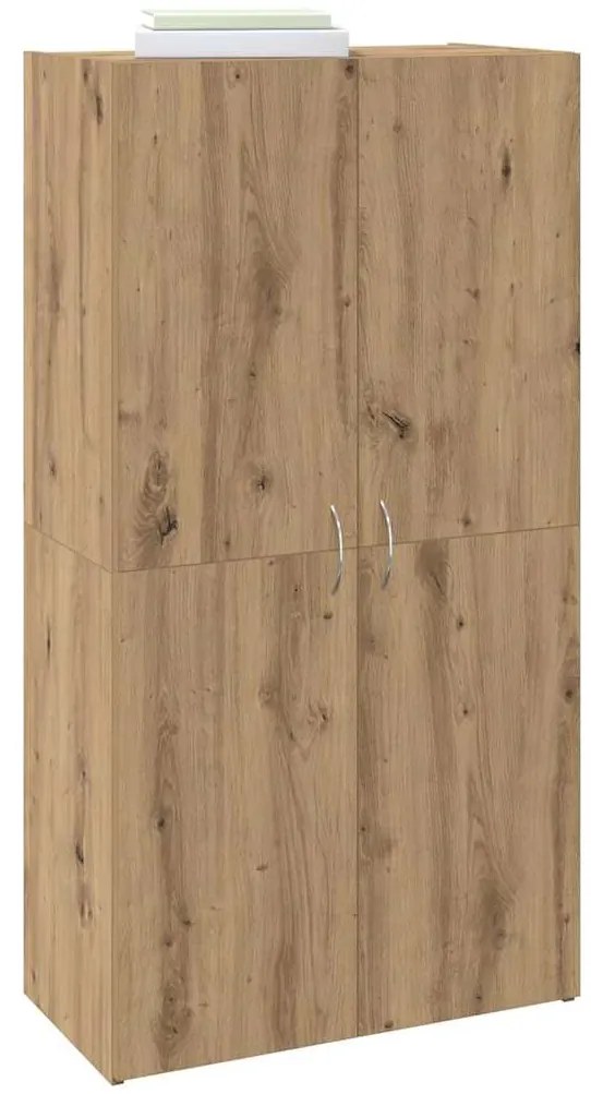 vidaXL Γραφείο Ντουλάπι με ράφι με πόρτα artisan δρυς 60 x 32 x 115 cm