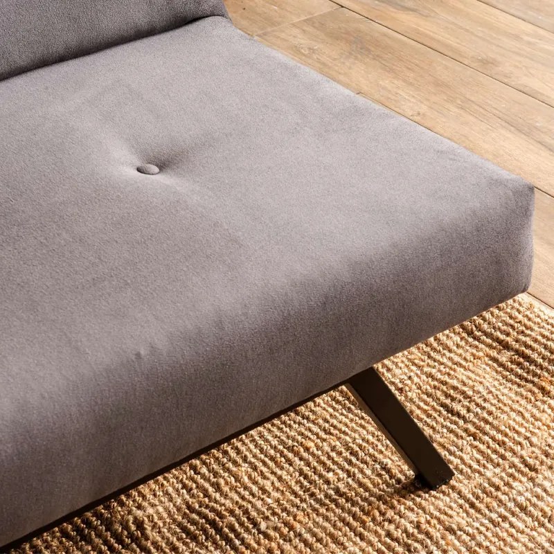 Καναπές - κρεβάτι Zola Megapap τριθέσιος υφασμάτινος χρώμα γκρι 180x64x78εκ.