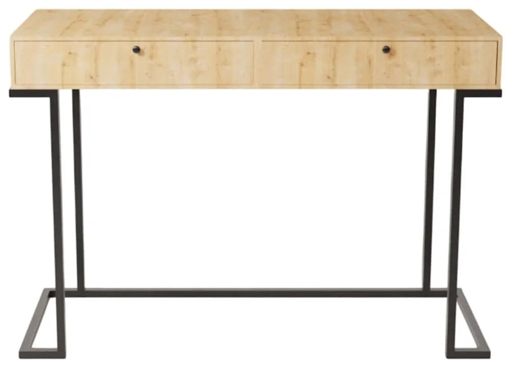 Κονσόλα Iki 285LCV1505 120x45x80cm Oak Μοριοσανίδα, Μέταλλο