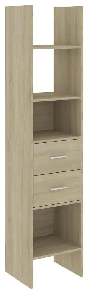 vidaXL Βιβλιοθήκη Χρώμα Sonoma Δρυς 40 x 35 x 180 εκ. από Επεξ. Ξύλο