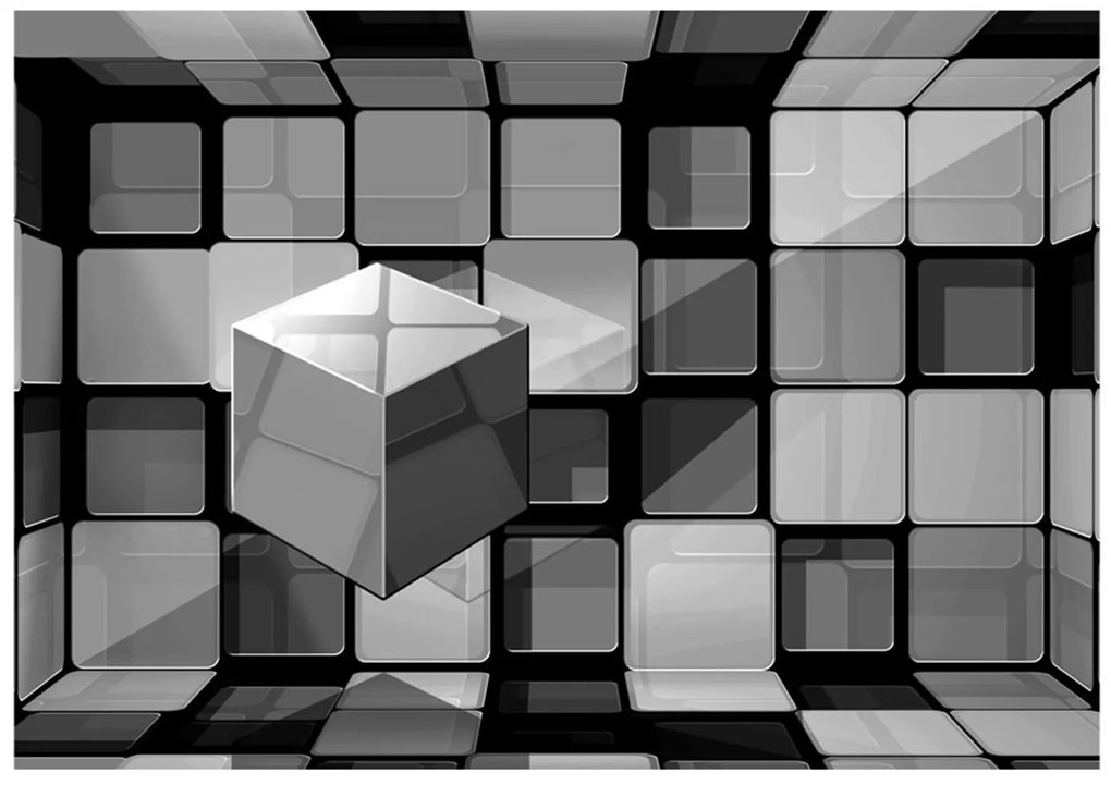 Φωτοταπετσαρία - Rubik's cube in gray 100x70