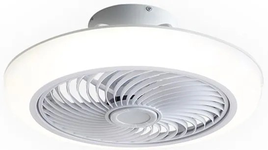 Ανεμιστήρας Οροφής Με Φως Led &amp; Τηλεχειριστήριο 46εκ. Homelighting Dalton White 77-50624