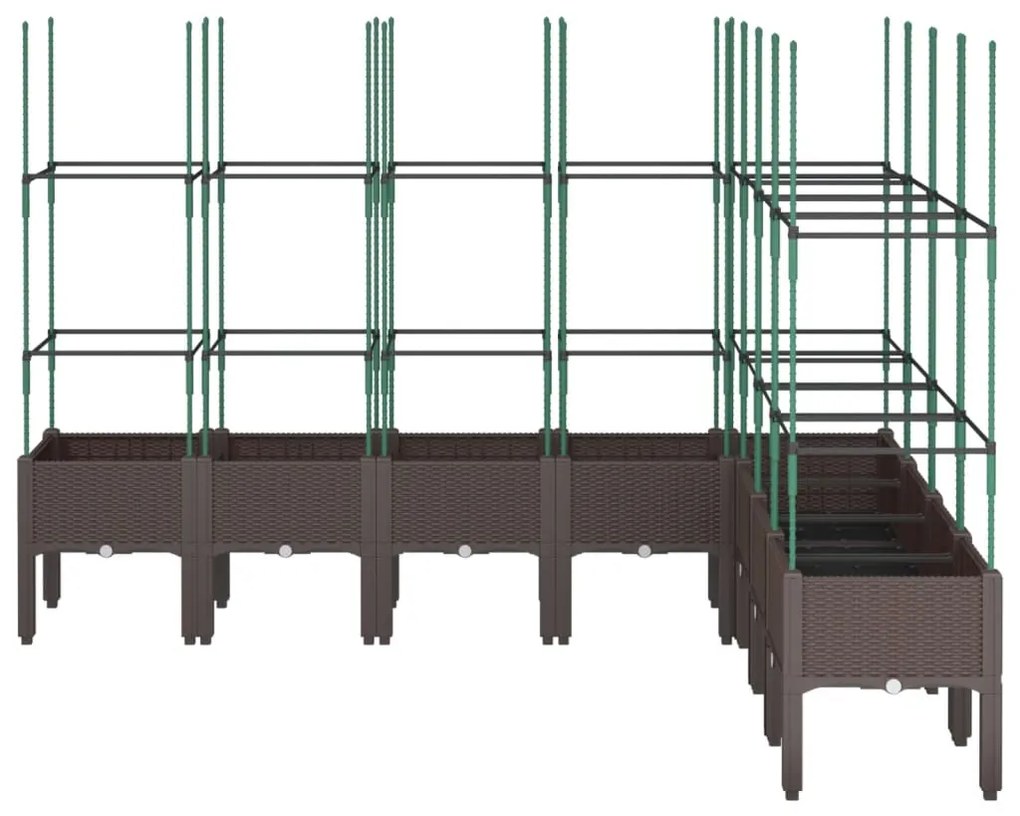 ΖΑΡΝΤΙΝΙΕΡΑ ΚΗΠΟΥ ΜΕ ΚΑΦΑΣΩΤΟ ΚΑΦΕ 200 X 160 X 142,5 ΕΚ. ΑΠΟ PP 367975